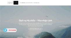 Desktop Screenshot of dichvuhochieu.com
